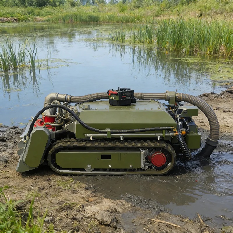 Tracked Robot Chassis - 狭いスペース向けのコンパクトな水中浚渫ロボット用ゴムクローラシャーシ