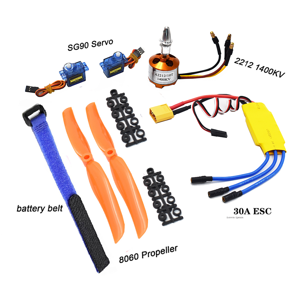 Servo Sg90 - 固定翼ヘリコプター用ブラシレスモーター,マイクロサーボプロペラrc,a2212,2212,1400kv,30a,esc,sg90,9g,8060