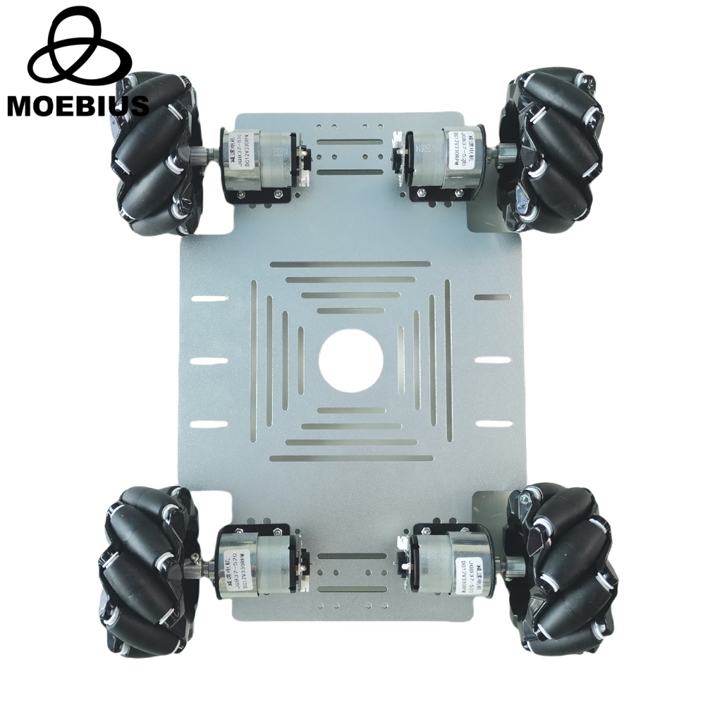 Robot Arm Kit - MOEBIUS 26KG積載量、4WDメカナムホイール搭載ロボットカー用キット。Arduino、ROS、ロボットアーム、シャーシ、DIYおもちゃの部品として使用可能。DC12Vエンコーダーモーター付属。