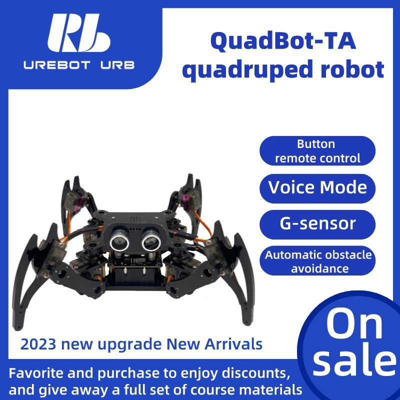 Arduino Robot - 蒸気教育玩具四重スパイダーロボットキットforarduinoワイヤレスリモートコントロールウォーキングローリングロボット