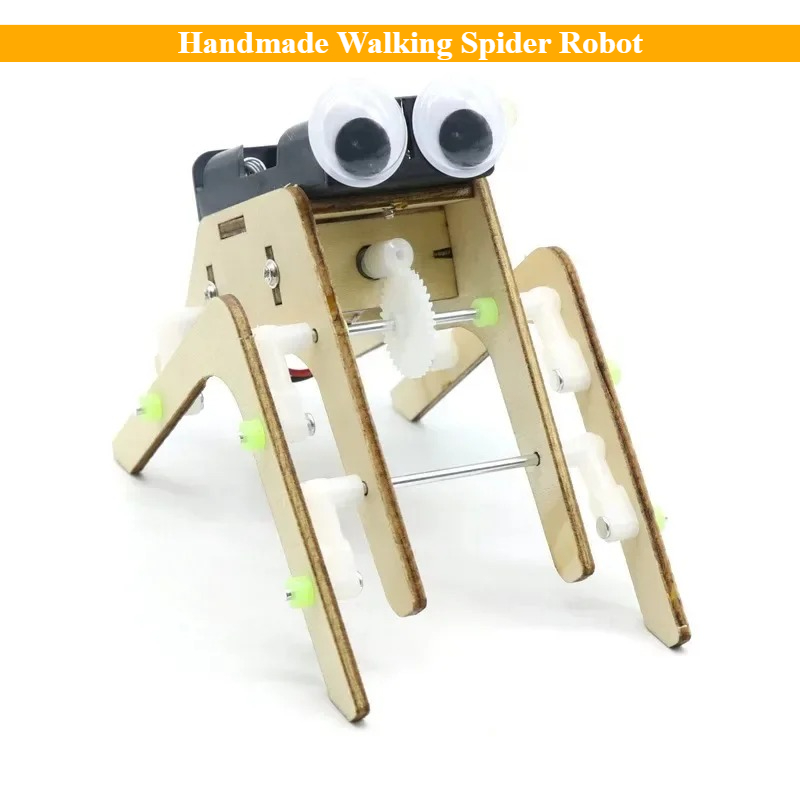 Line Follower Robot - 想像力DIY手作り歩行蜘蛛ロボットバイオニックロボット組み立てモデル科学技術教育実験キット木製