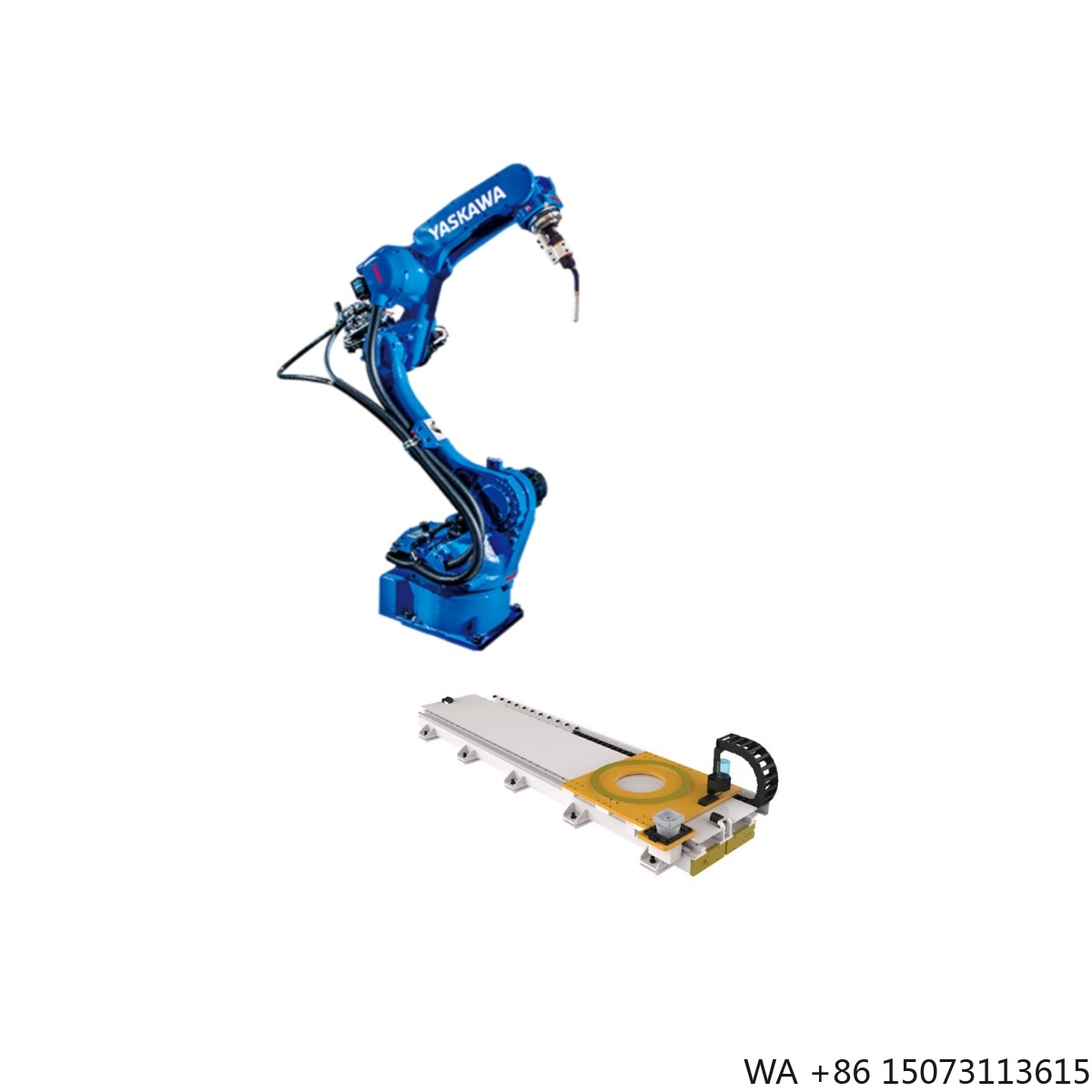 Robot Track - 溶接ロボット用トラックレール GBS-02-W3000、ヤスカワおよびその他のロボットアームに対応したリニアレールシステム