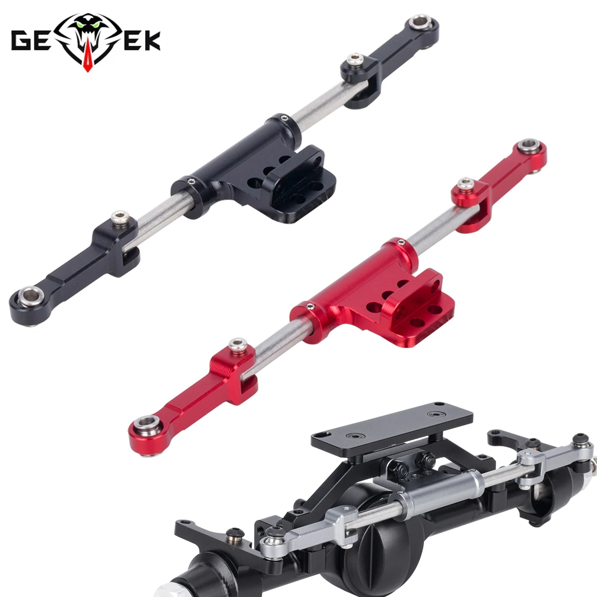 Servo Kit - 1/10 RC クローラー完全油圧ステアリングシリンダーキット D90 D110 RC4WD