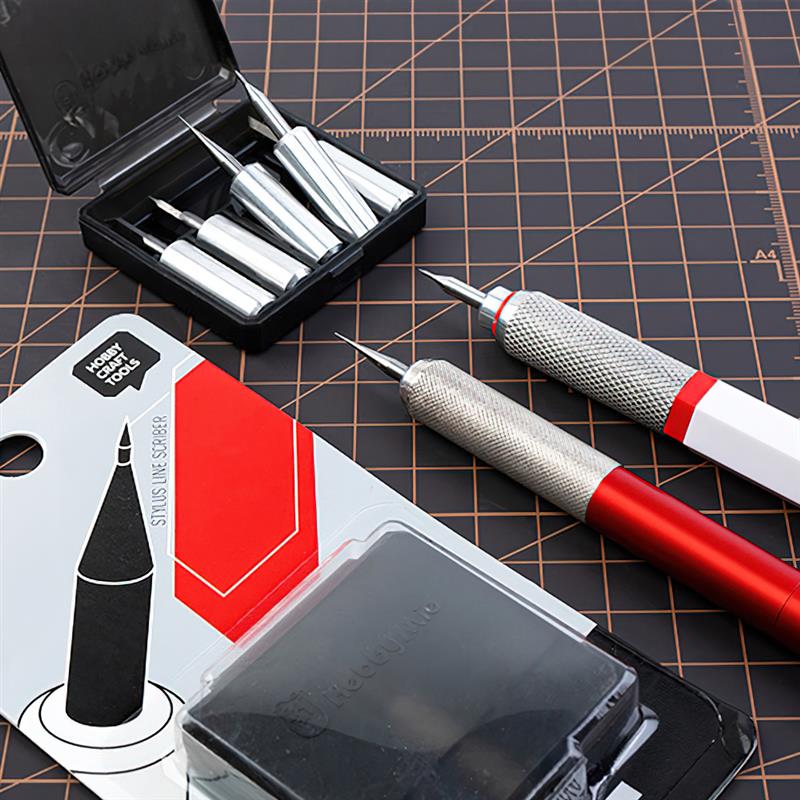Line Follower Robot - 樹脂彫刻モデルスクライバー、モデルスクライブライン、ニッキングクラフト切削工具、建築工具、4種類