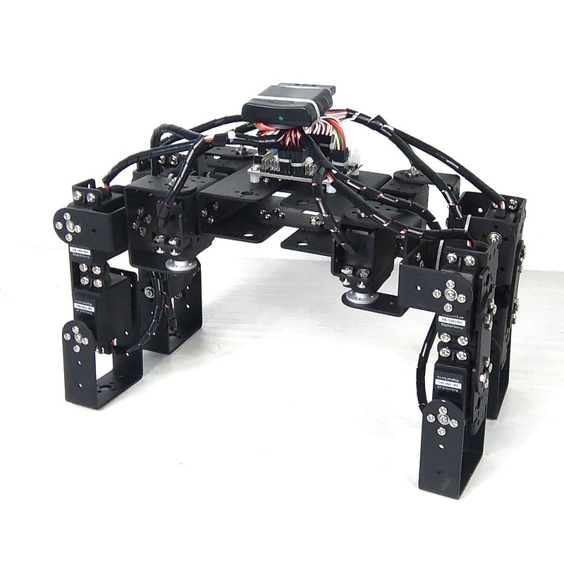Robot Arm Kit - サーボ爪付きロボット犬、教育用バイオニック動物機械式クローラー、DIYキット、プログラム可能なロボット、12 dof Quadruped、PS2