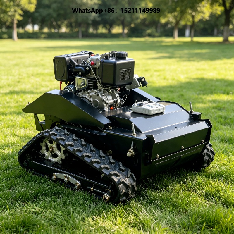 Robot Track - リールブレード式草刈機 4ストローク遠隔操作エンジン搭載ロボット芝刈り機 クローラー式プロフェッショナル