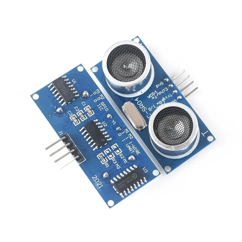 Ultrasonic Distance Sensor - HC-SR04 超音波センサーモジュール。3.3V～5V対応、高精度で幅広い互換性を持つデュアルチップボード。ロボット用。