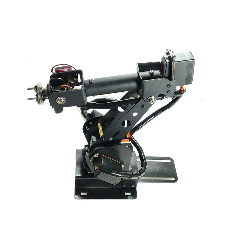 Robot Arm Kit - 6自由度ロボットアーム ABB産業用ロボットアーム 金属製デジタルサーボ搭載 16方向 ArduinoロボットDIYキット プログラム可能なロボット