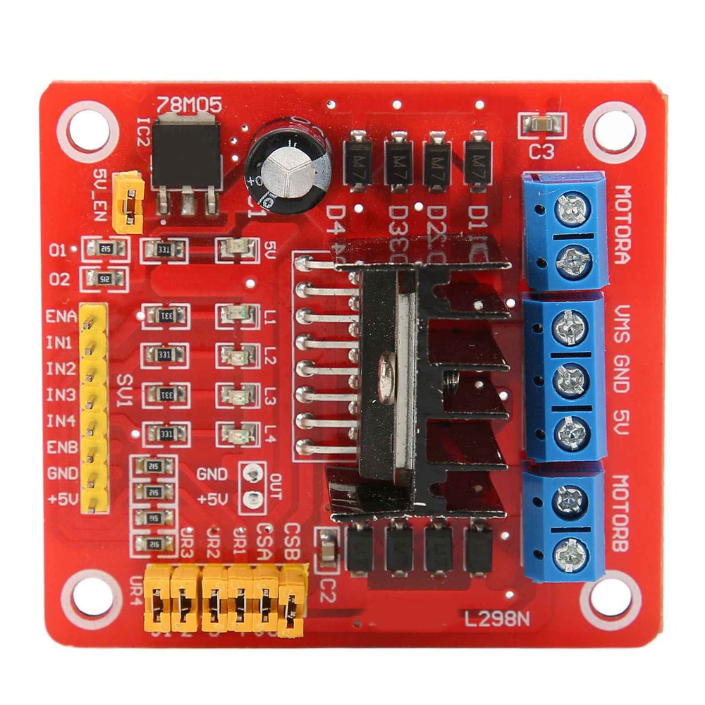 L298N Module - L298N ステッピングモータードライバーモジュール 5V-35V 2A デュアル H