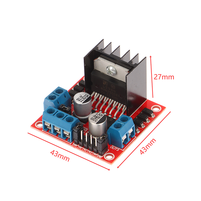 Motor Driver L298N - L298N ステッピングモーター スマートカーロボット ブレッドボード ペルチェ 高出力