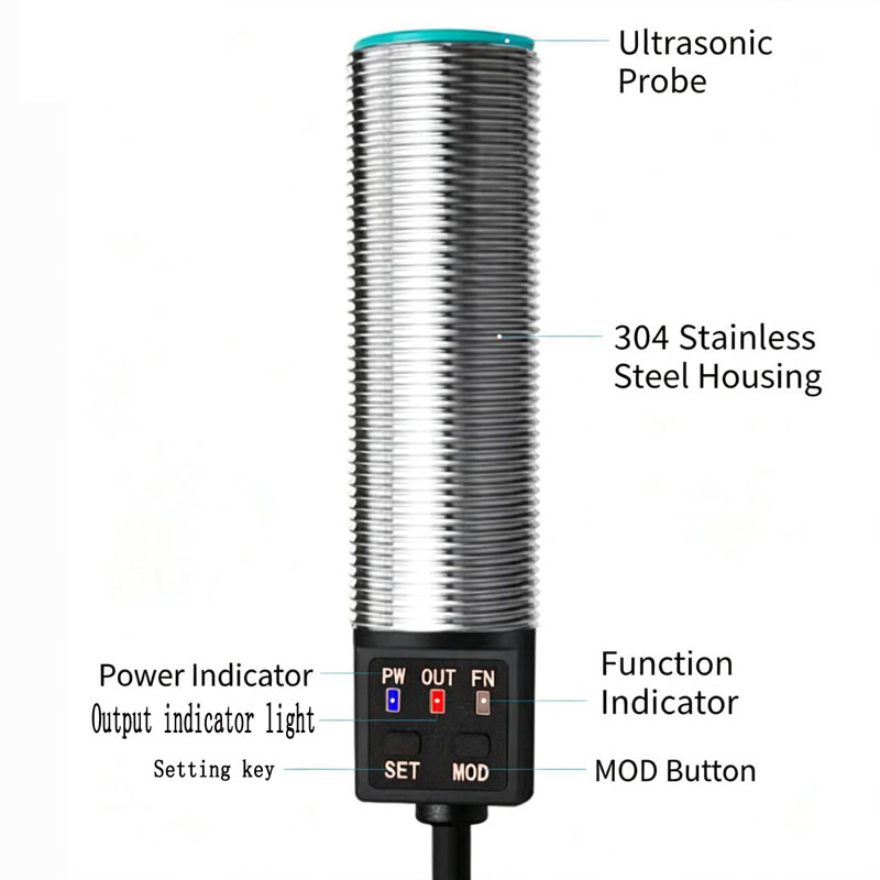 高精度超音波距離センサー RS485 50-500mm測距範 - Ultrasonic Distance Sensor のレビューと価格