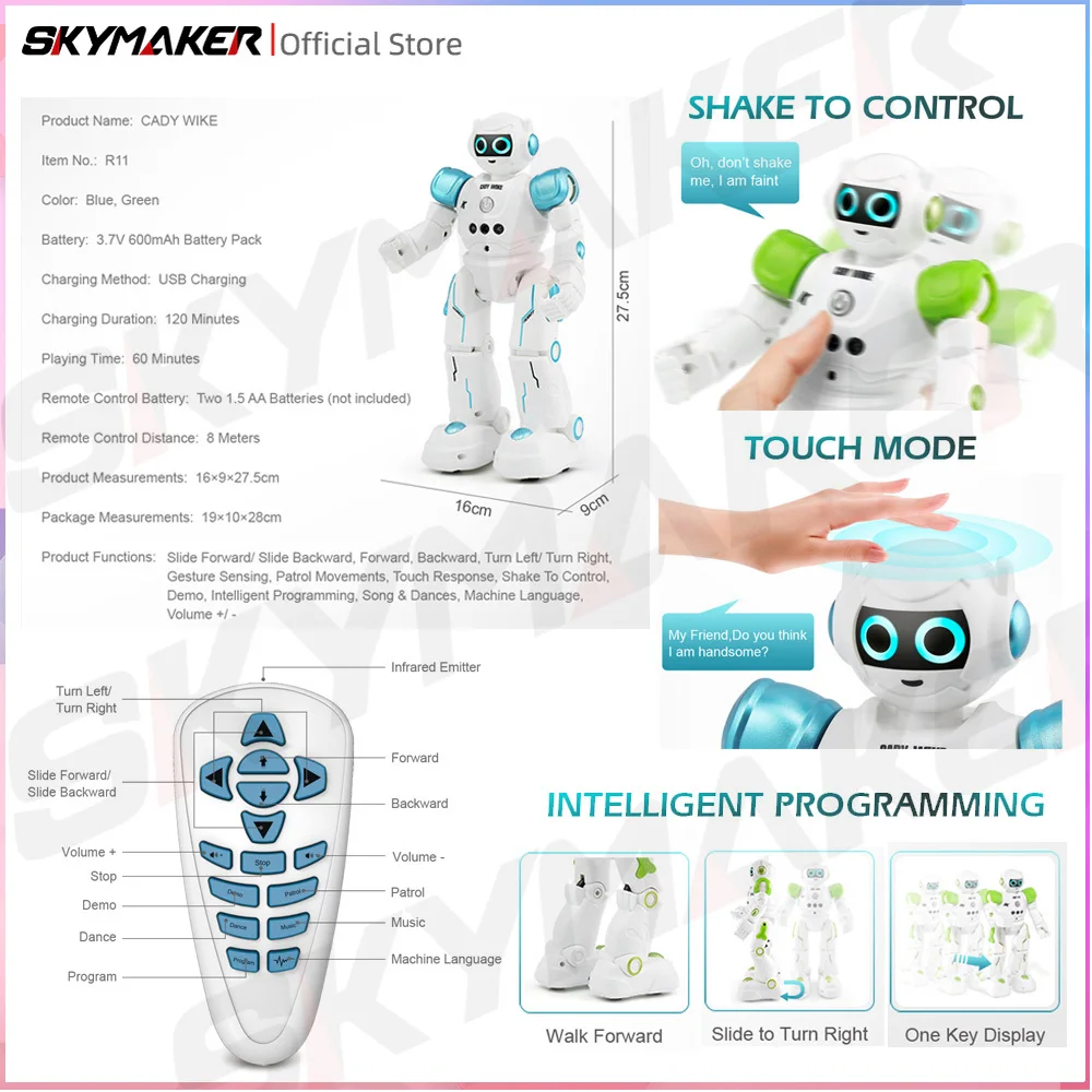 Jjrc r11 rcロボットとジェスチャーセンサー,インテ - Line Follower Robot のレビューと価格
