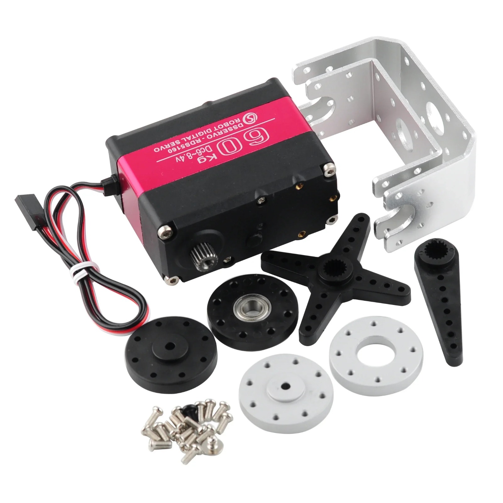 RDS5160 SSG 60kg デジタルロボットサーボ 1 - Servo Bracket のレビューと価格