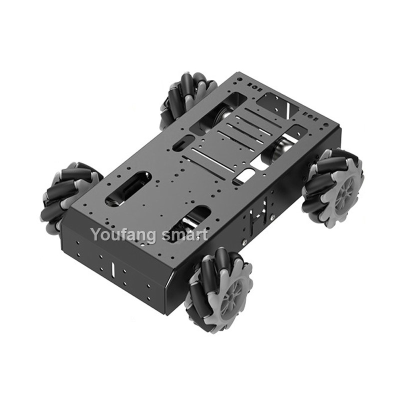 10kg積載 4WD メカナムロボットカー 97mm全方向ホ - Arduino Robot のレビューと価格