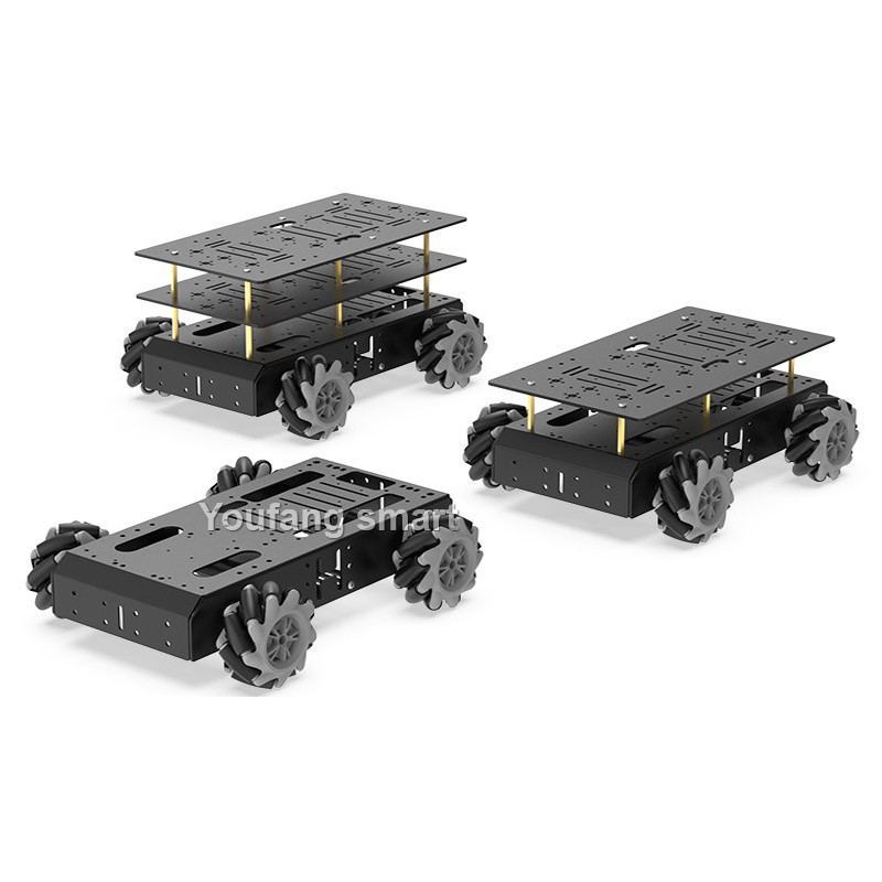 10kg積載 4WD メカナムロボットカー 97mm全方向ホ - Arduino Robot のレビューと価格