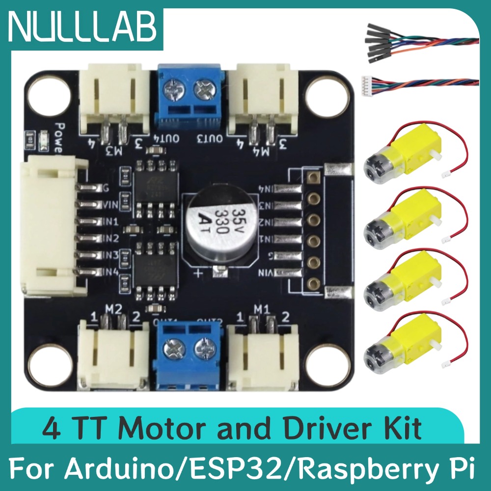 4 TTモーターとドライバーキット 4 DCモーター コンパ - Motor Driver L298N のレビューと価格