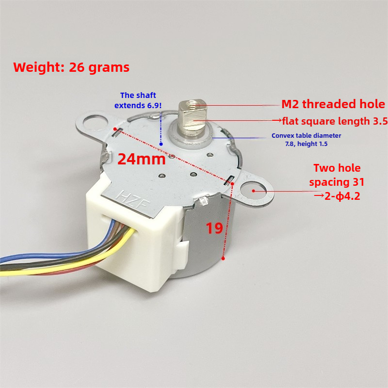 24BYJ48 DC 5V ステッピングモーターデュアルフラ - Geared Motor のレビューと価格