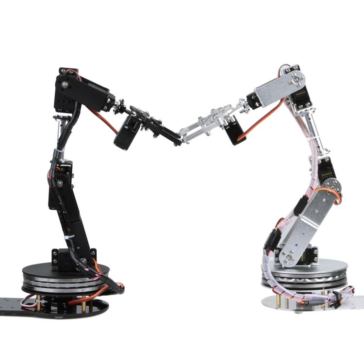 シルバー 6 DOF ロボットアーム 180/360 度回転 - Robot Arm Kit のレビューと価格