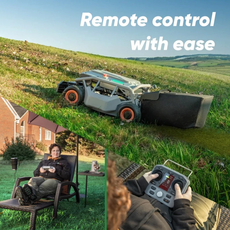 カスタマイズされたリモコン式芝刈り機 4WD 75% 37  - Robot Wheel のレビューと価格
