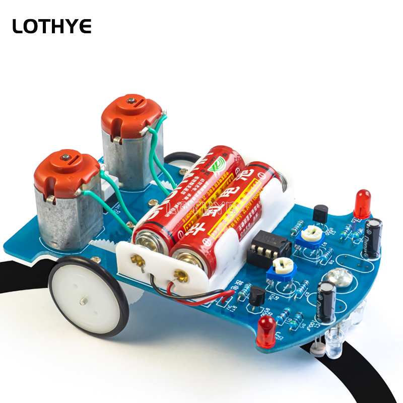 インテリジェントトラッキング付き電子キット,自動誘導,車のロ - Line Follower Robot のレビューと価格