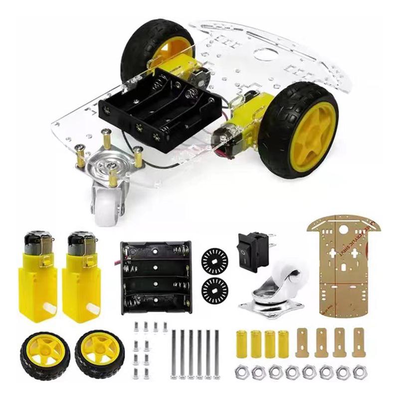 1セット2WD低価格版スマートロボットカーシャーシキットDI - Line Follower Robot のレビューと価格