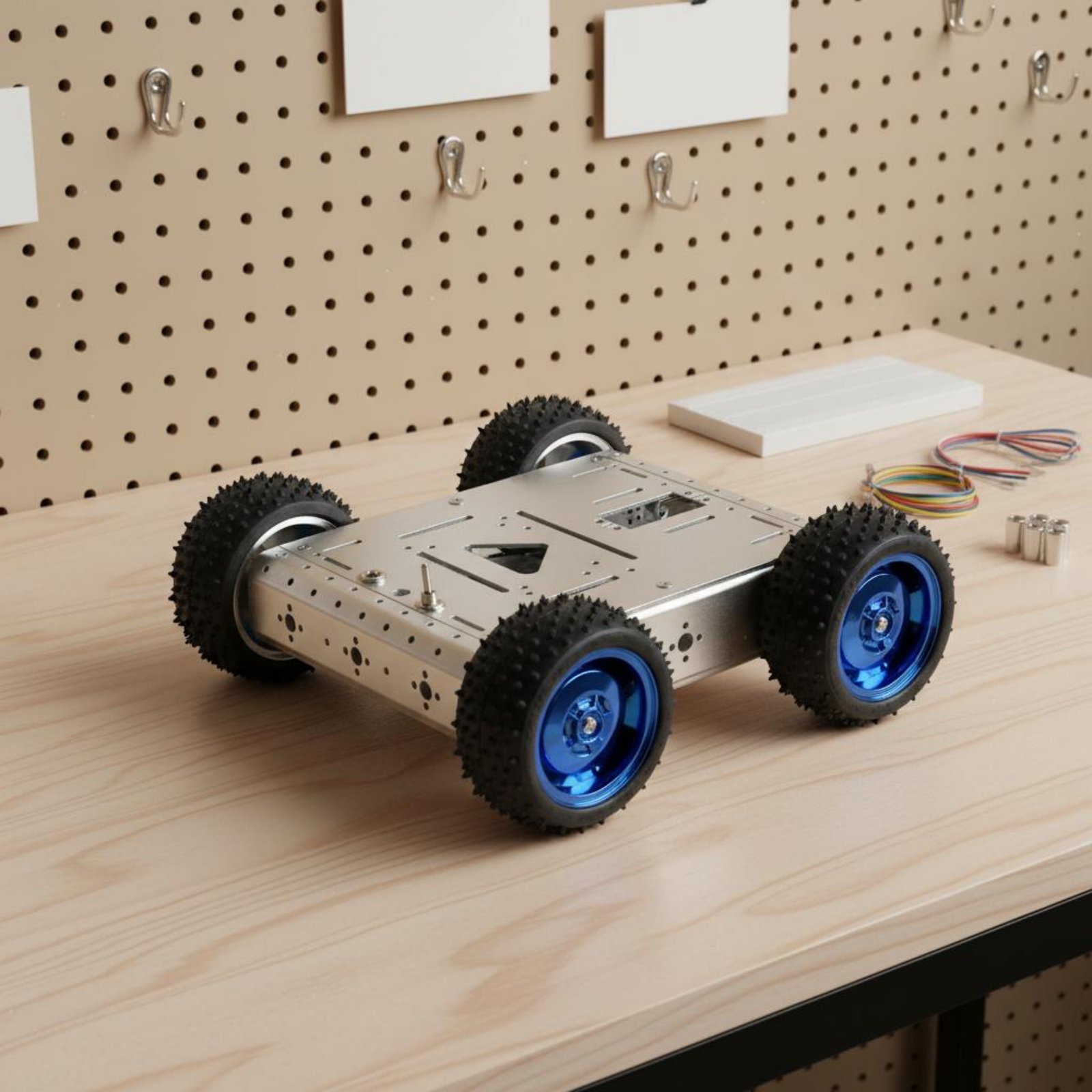 4WDスマートカーシャーシ 耐荷重1.5KG 4WDロボット - Robot Wheel のレビューと価格