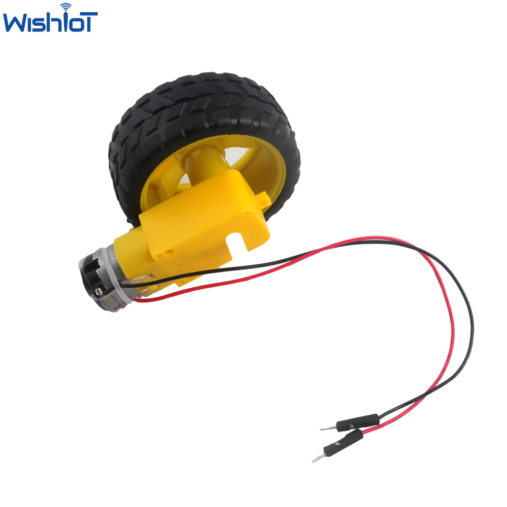 DC3-6V 1:48ギアボックスttッピングモータデュアル - Robot Wheel のレビューと価格