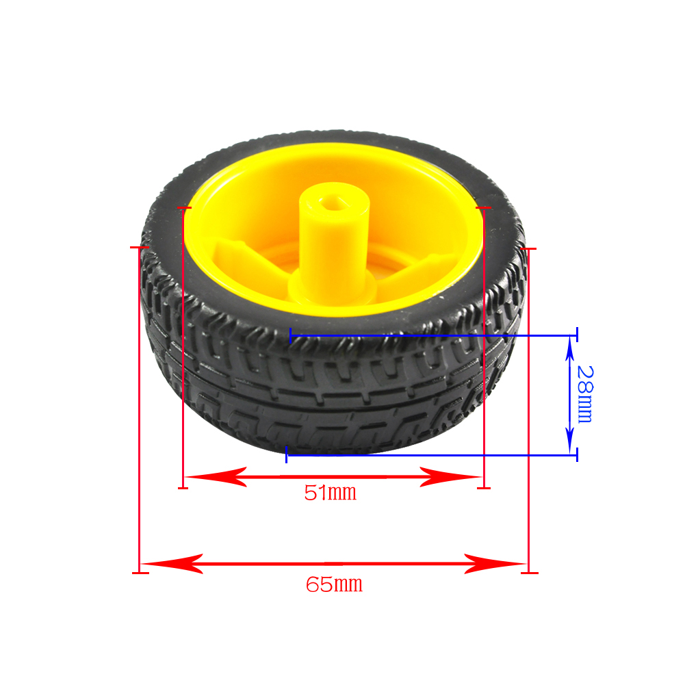 DC3-6V 1:48ギアボックスttッピングモータデュアル - Robot Wheel のレビューと価格