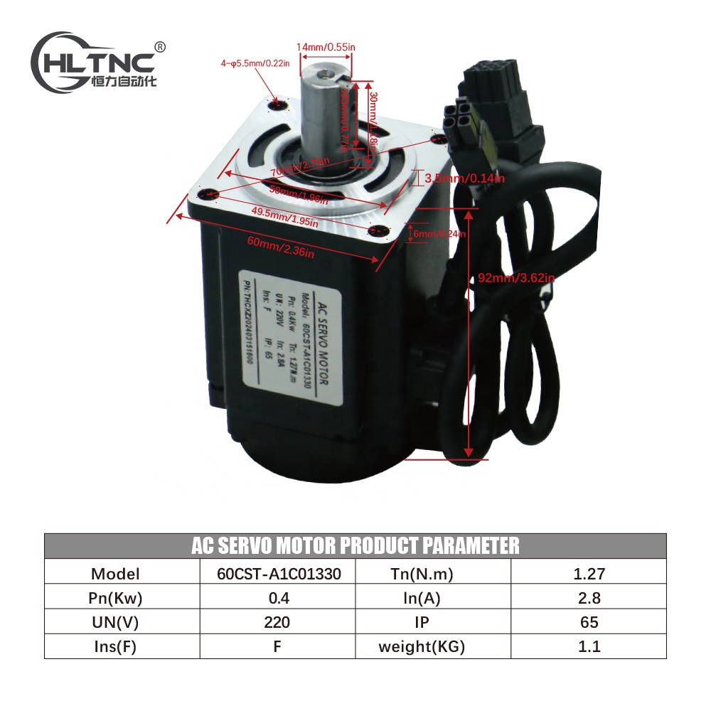 60mm 400W 220V 2.8A 1.27NM ACサ - Servo Kit のレビューと価格
