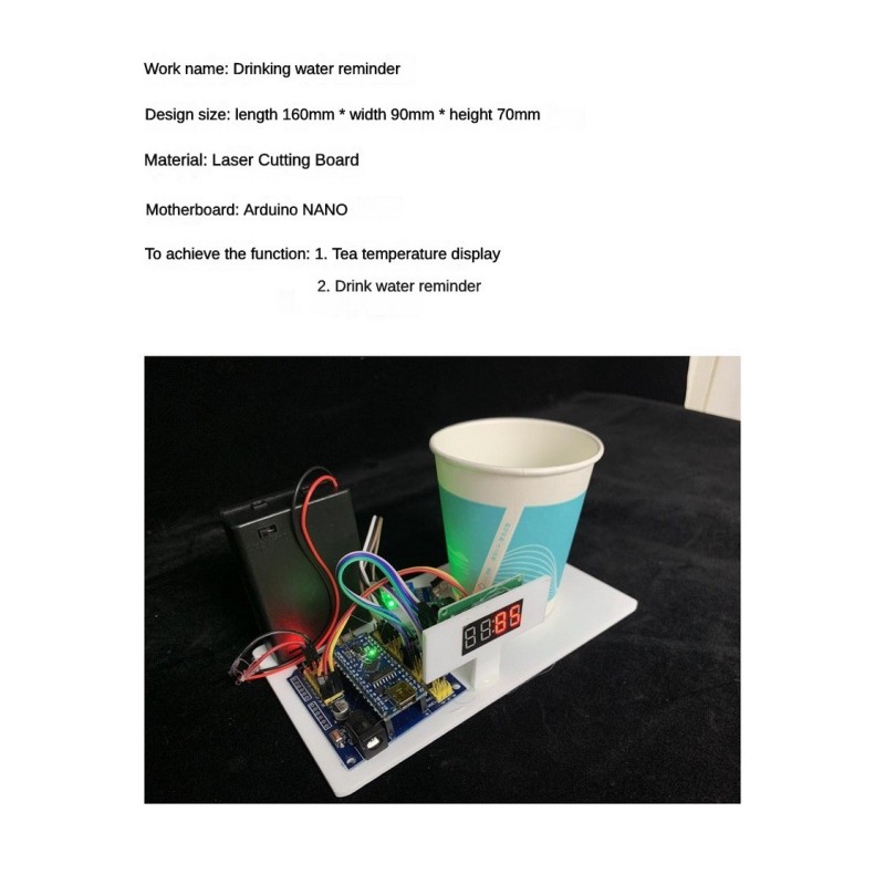 水を飲むことを思い出させるロボット 手作り科学 飲むことを警 - Arduino Robot のレビューと価格