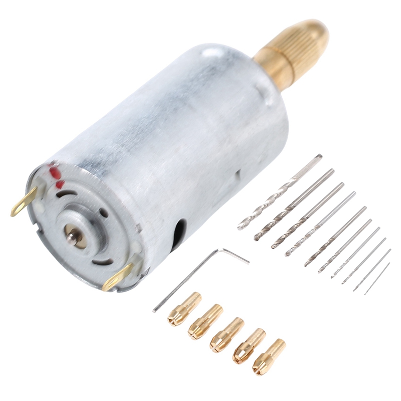 ミニ電動ハンドドリルビットセット DC 12Vモーター 0. - Dc Motor 12V のレビューと価格