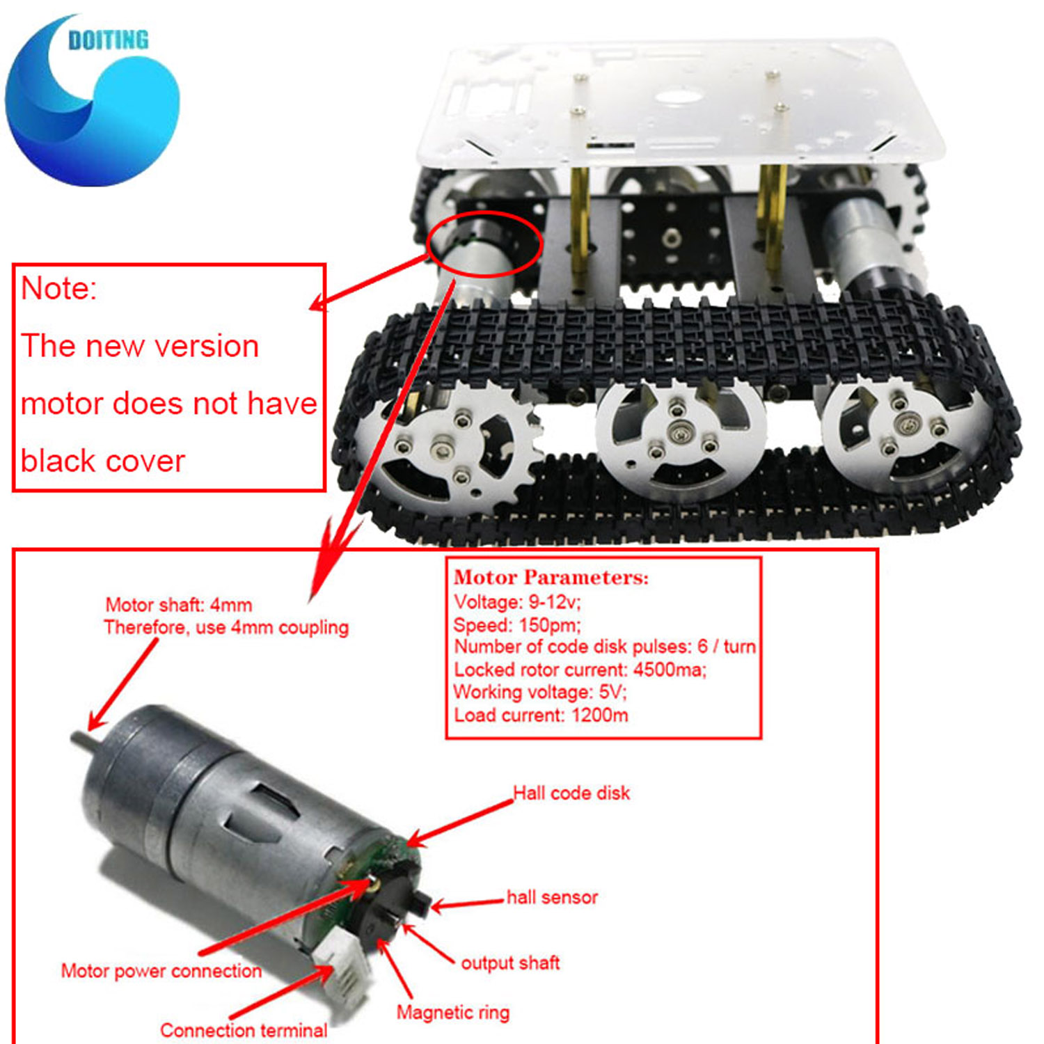 RC メタルロボットタンクカーシャーシミニ T100 クロー - Tracked Robot Chassis のレビューと価格