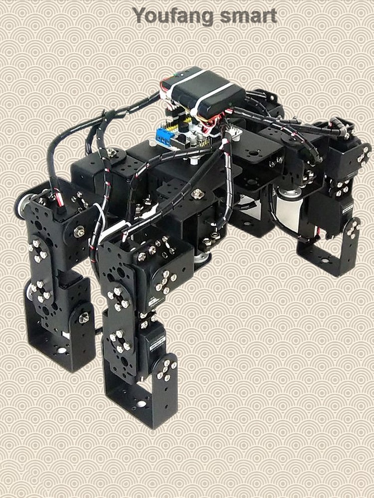 サーボ爪付きロボット犬、教育用バイオニック動物機械式クローラ - Robot Arm Kit のレビューと価格