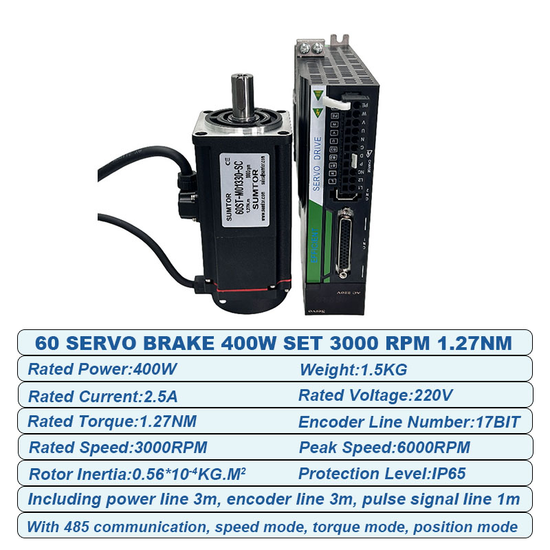 サーボモーターキット 220v 400w ブレーキ付きACサ - Servo Kit のレビューと価格