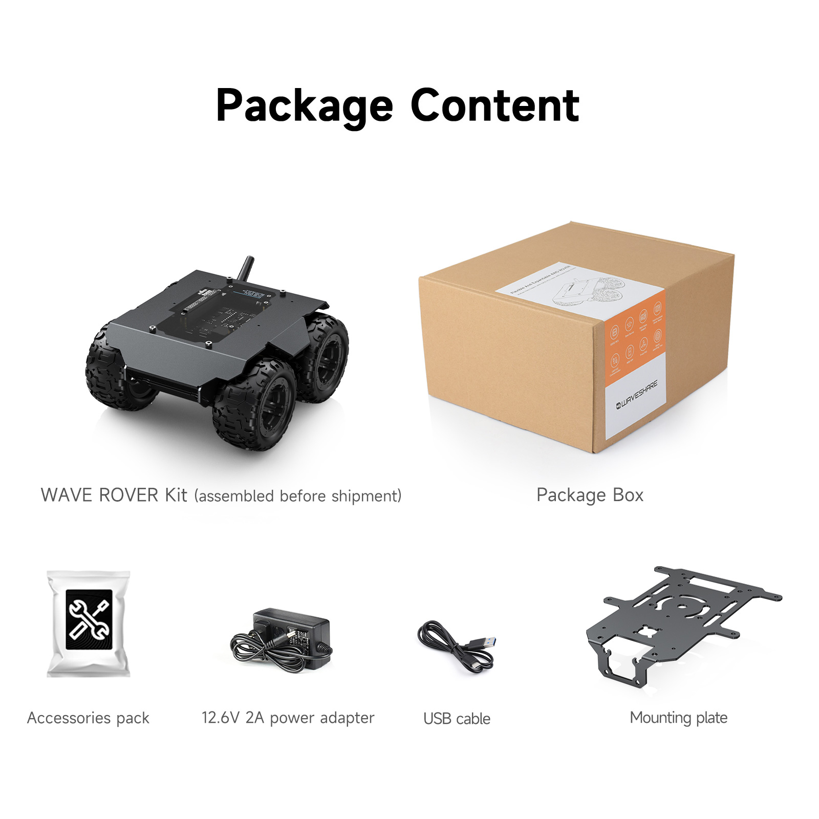 Waveshare WAVE ROVER 柔軟で拡張可能な  - Robot Chassis のレビューと価格