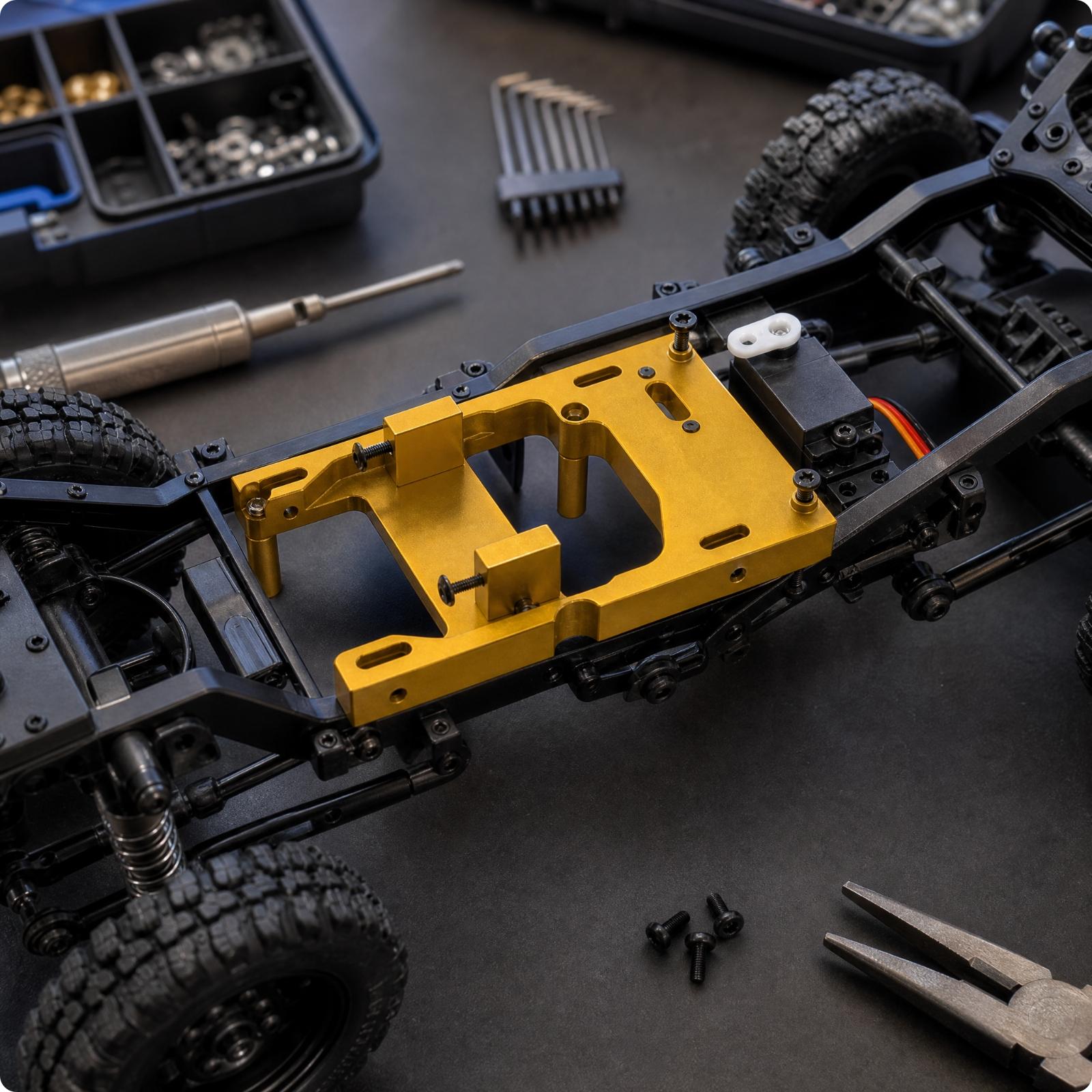 RCクローラーカー用サーボマウント、金属製サーボブラケット。 - Servo Bracket のレビューと価格